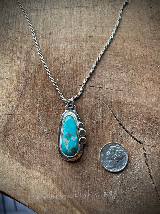 Sonoran Turquoise Silver Pendant