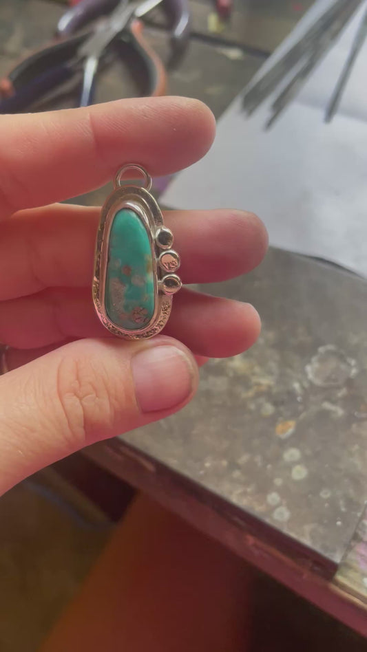 Sonoran Turquoise Silver Pendant